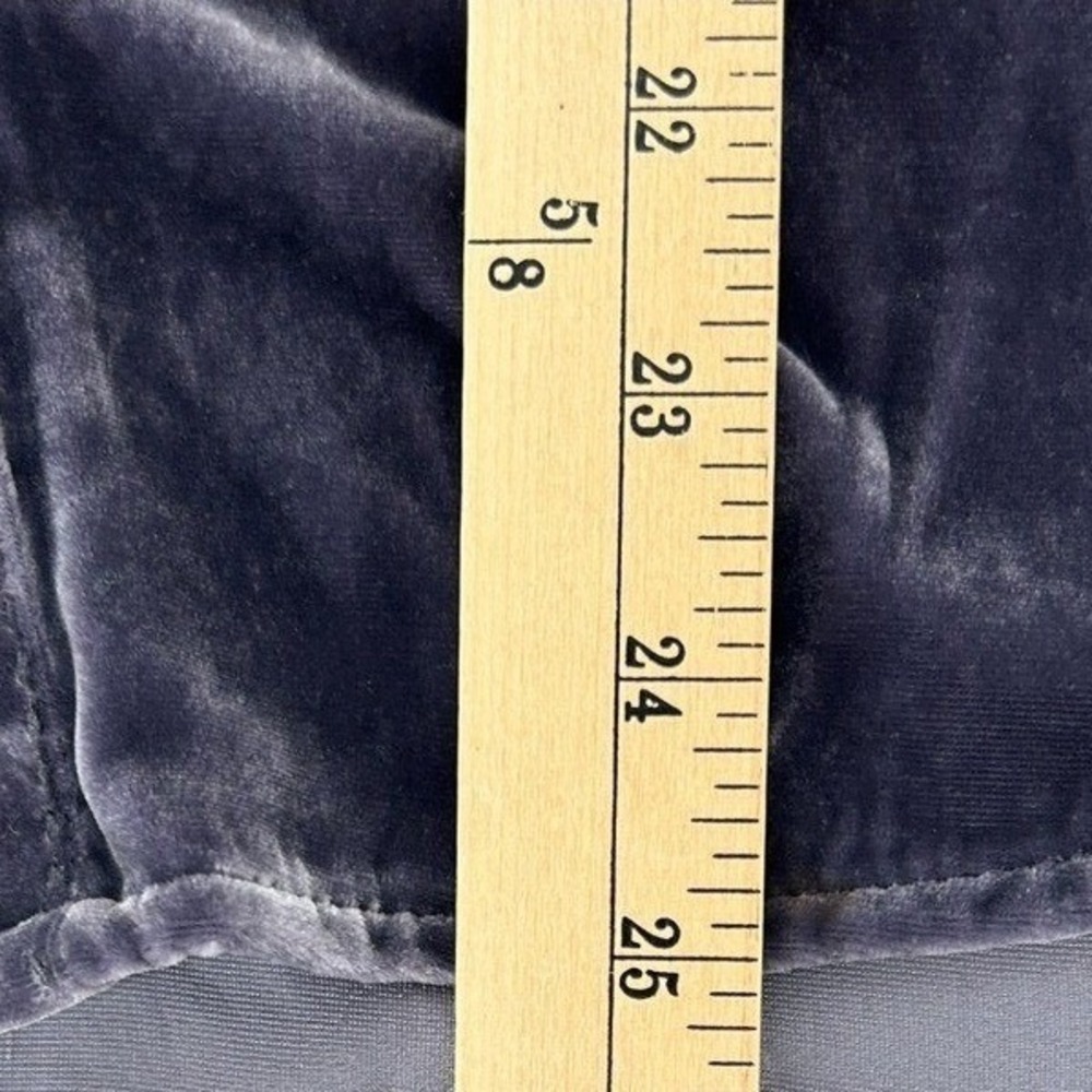 Sundance Cassity Velvet Button Down Shirt Womens S Purple Long Sleeve Pockets - Picture 5 of 5